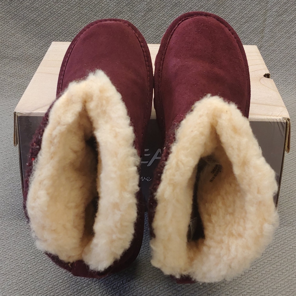 Bearpaw Virginia bootie with Never Wet Wine-9 - Picture 4 of 16